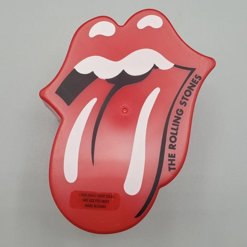 Rolling Stones 2026 Collectors  Case With‎ Themed Crew Socks One Size New